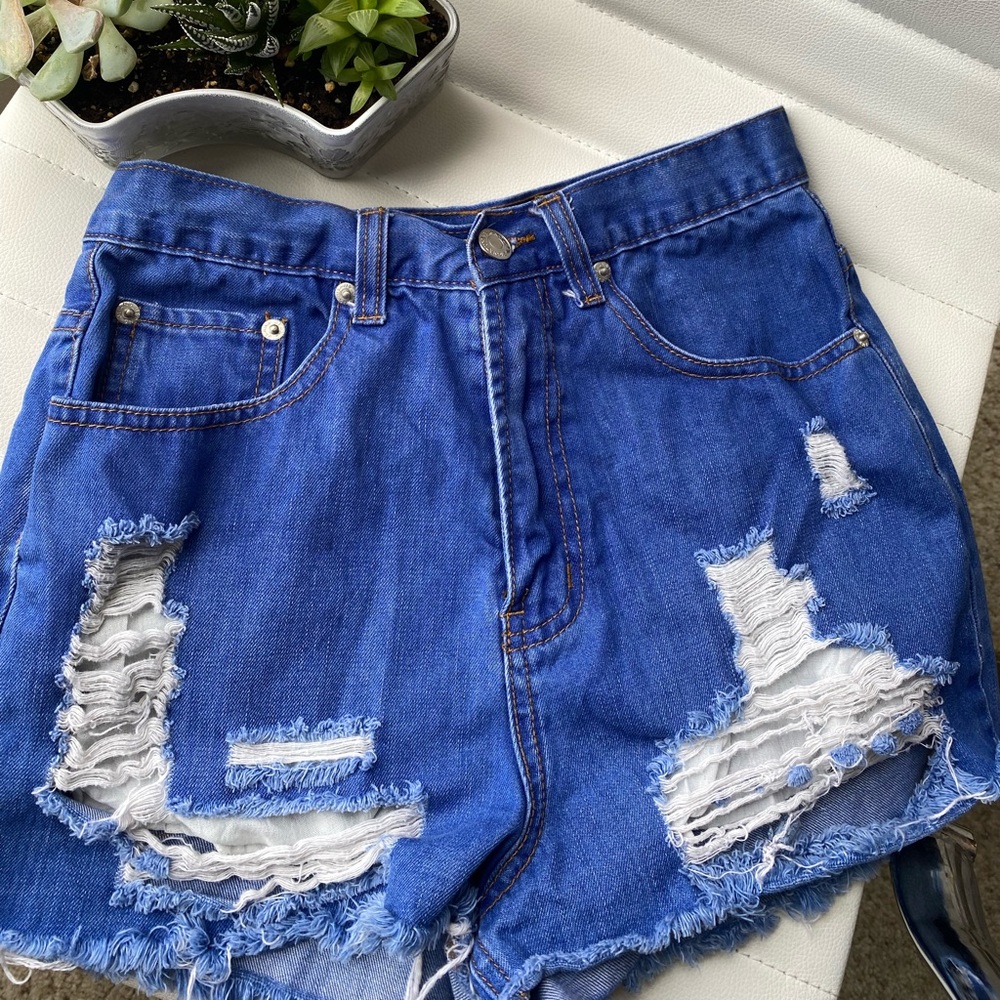 Forever 21 denim blue shorts